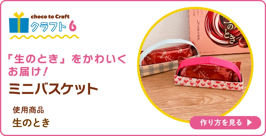 第2弾・クラフト6：「生のとき」をかわいくお届け！ミニバスケット